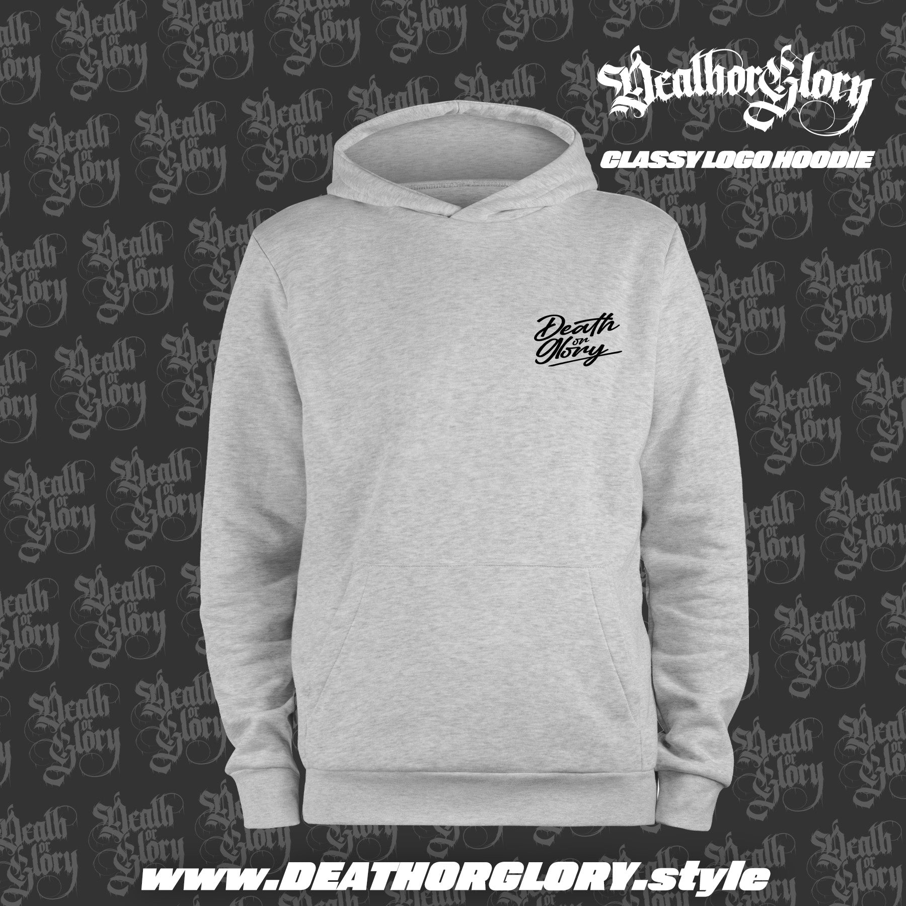Death or Glory - Classy logo hoodie (left chest)