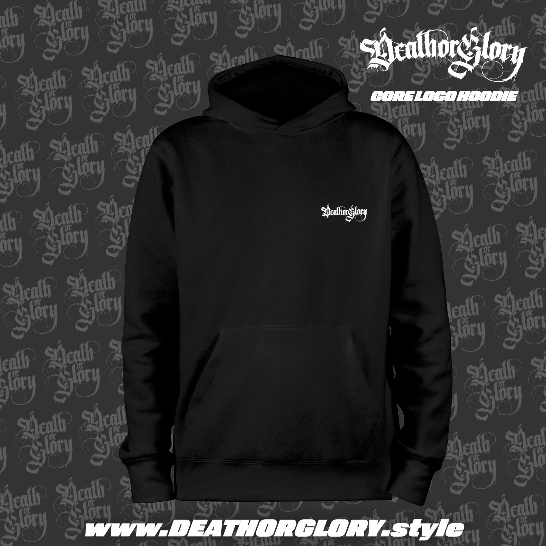 Death or Glory - Core logo hoodie (left chest)