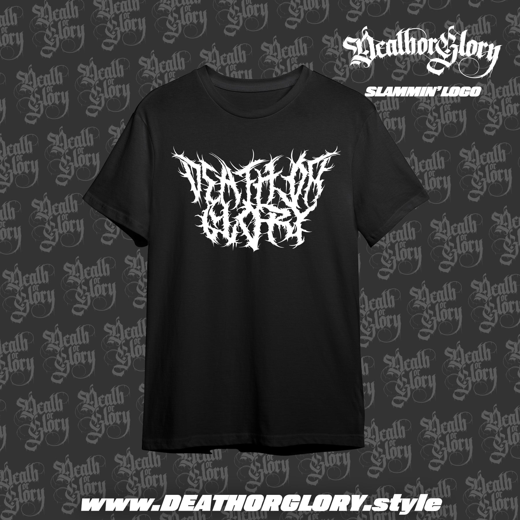 Death or Glory Slammin' logo tee (full chest)