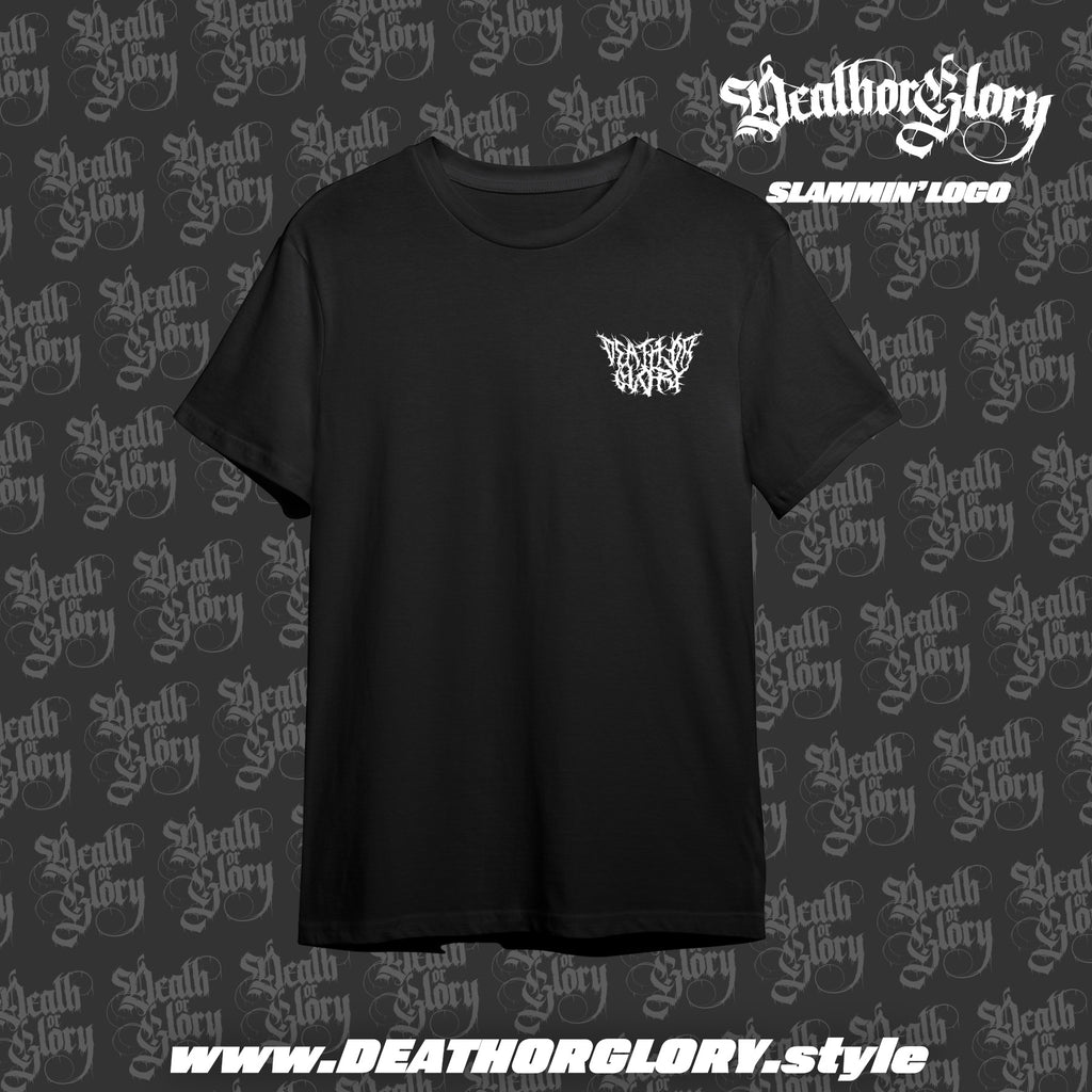 Death or Glory Slammin' logo tee (left chest)