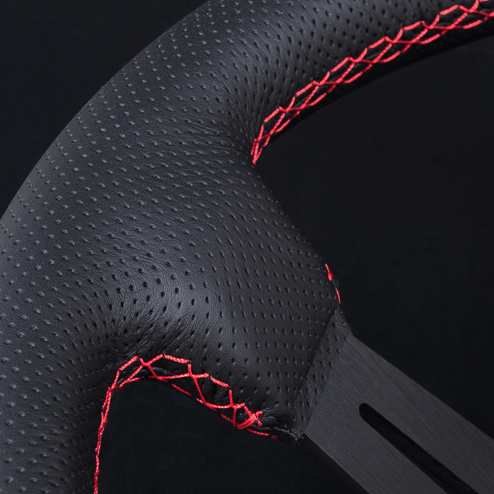 Perforated Leather Race Wheel (75mm dish)