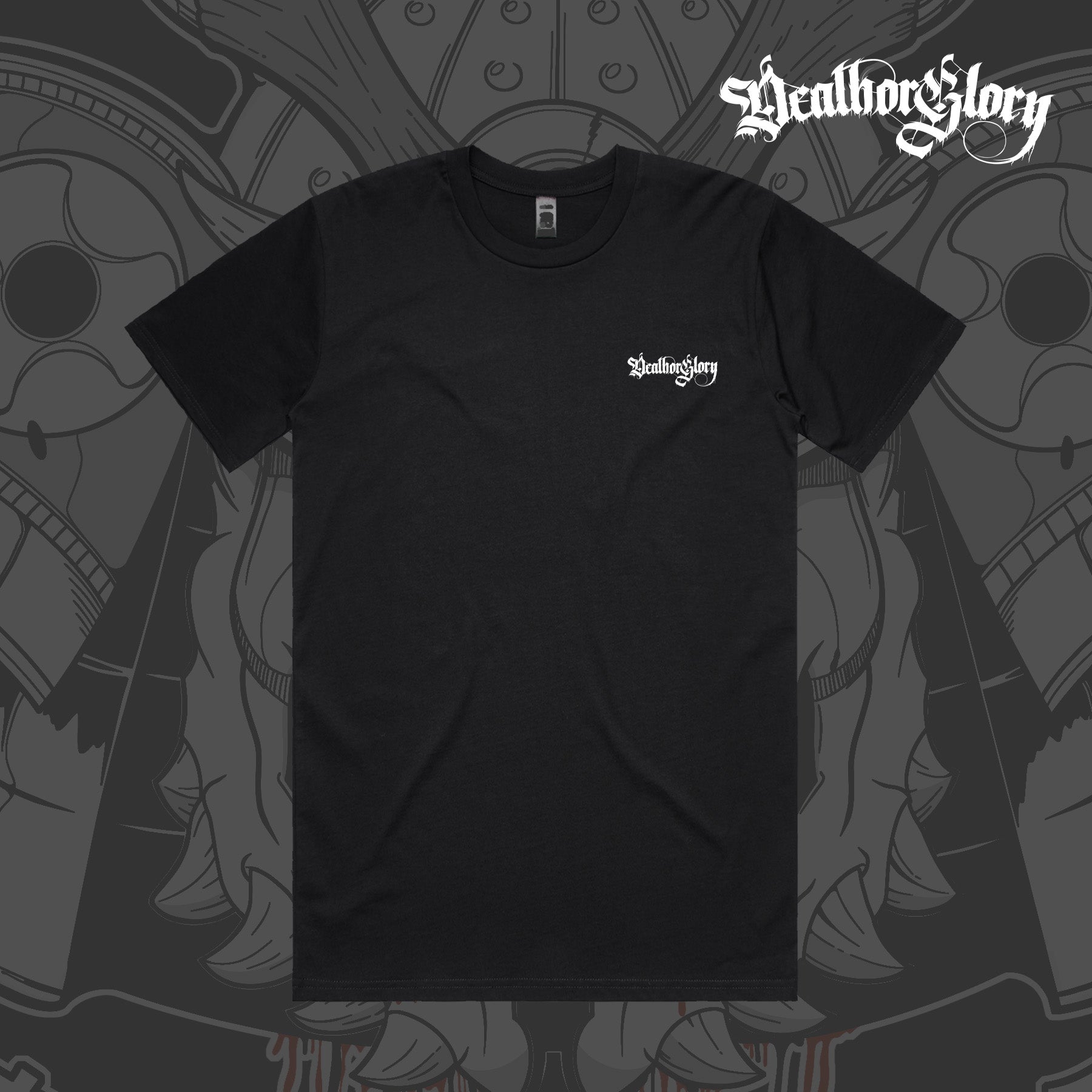 Death or Glory "Core" logo tee - left chest print