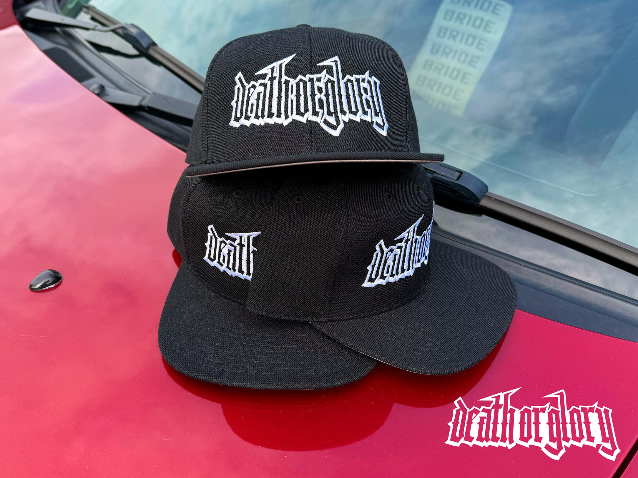 Death  or Glory Gothic logo snapback